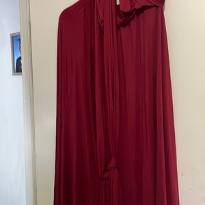 Burgundy long dress